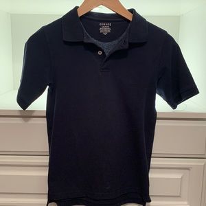 Boys navy blue polo shirt by George